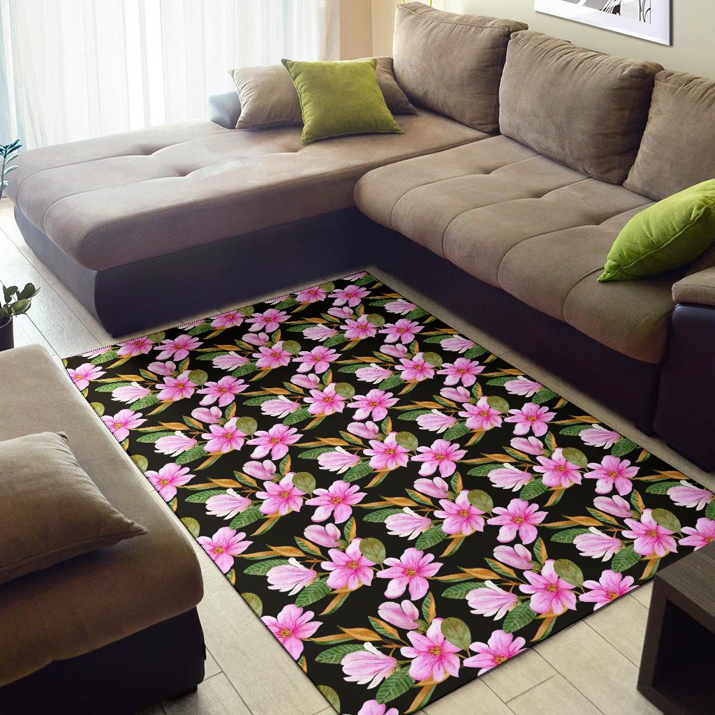 Magnolia Pattern Print Design MAG08 Area Rugs