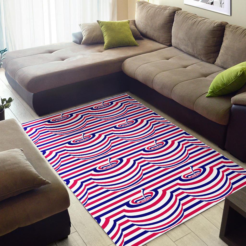 Apple USA Pattern Area Rug