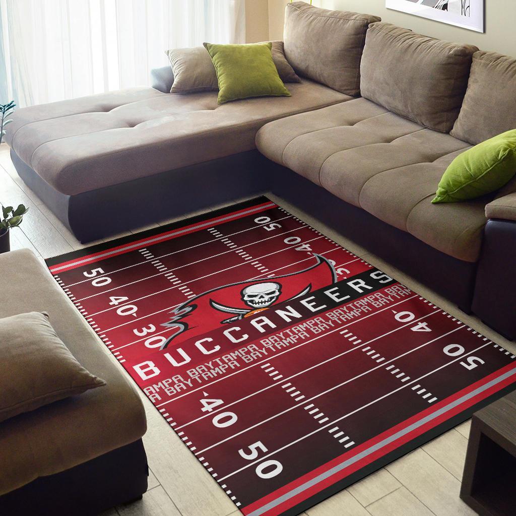 Buccaneers Football Field Area Rug