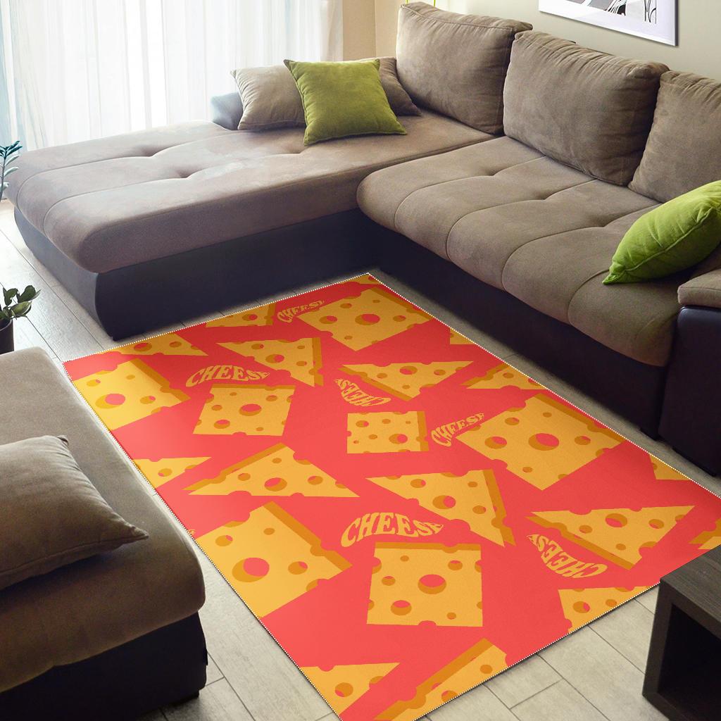 Sliced Cheese Pattern  Area Rug