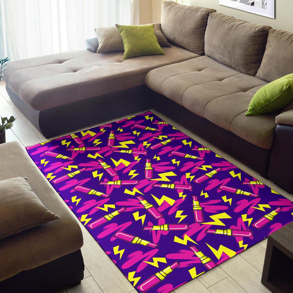 Lipstick Pattern Print Design LT04 Area Rugs