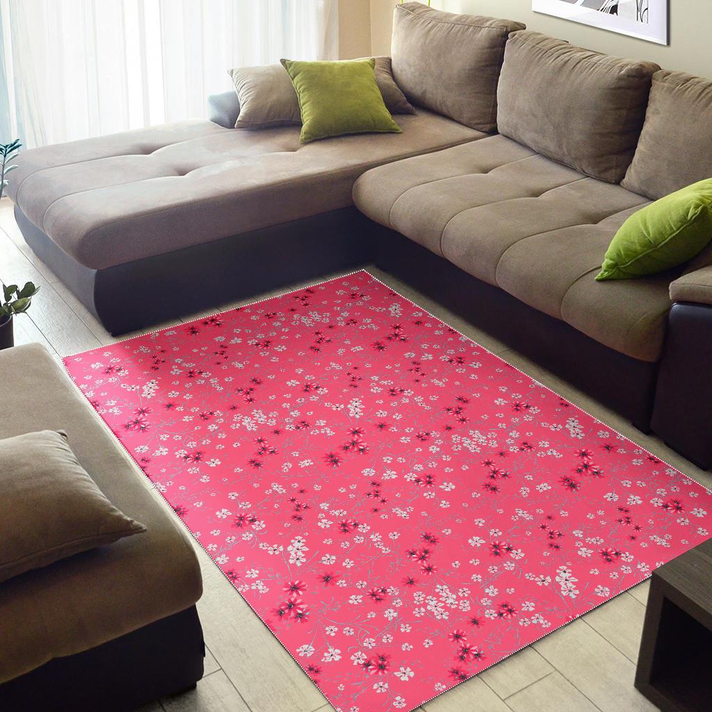 Sakura Pattern Background Area Rug