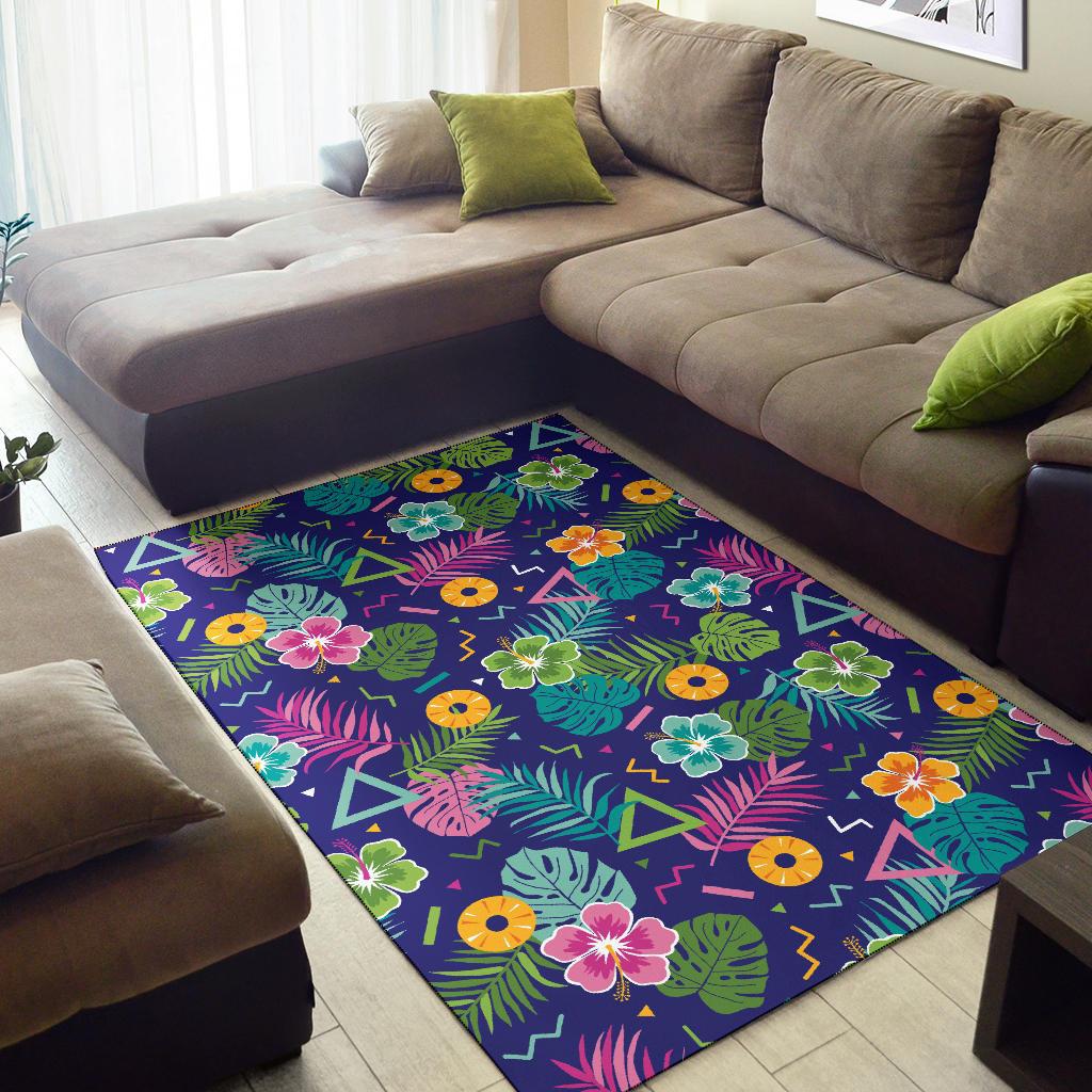 Hawaiian Themed Pattern Print Design H014 Area Rugs