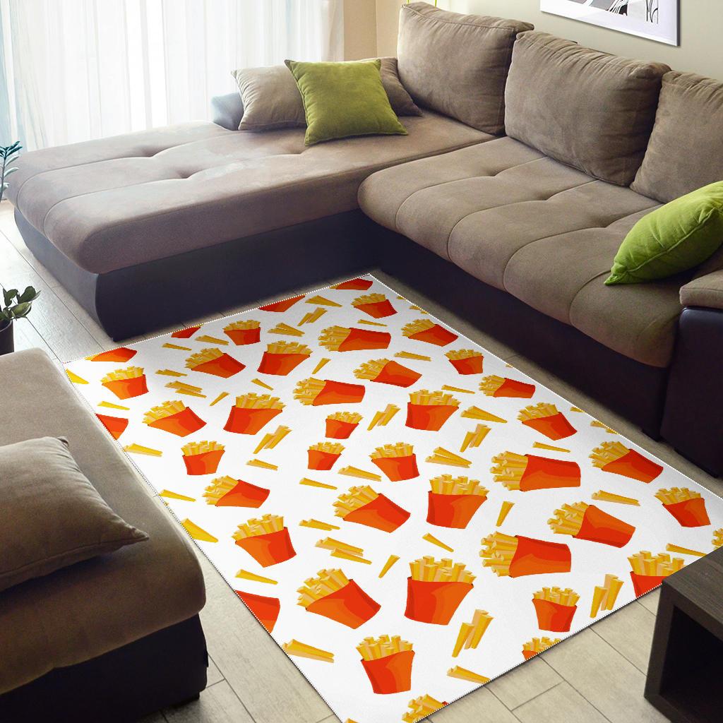 French Fries Pattern Area Rug