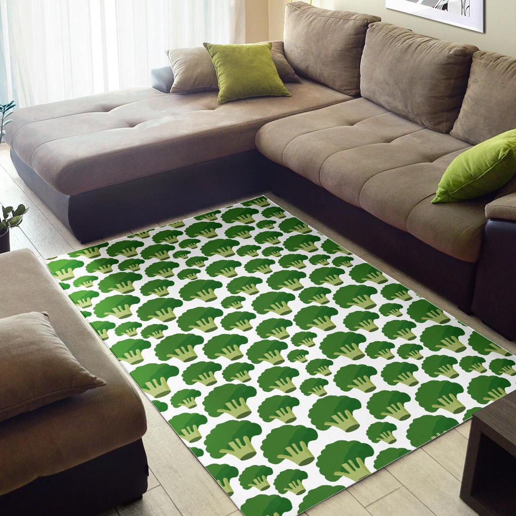 Broccoli Pattern Background Area Rug