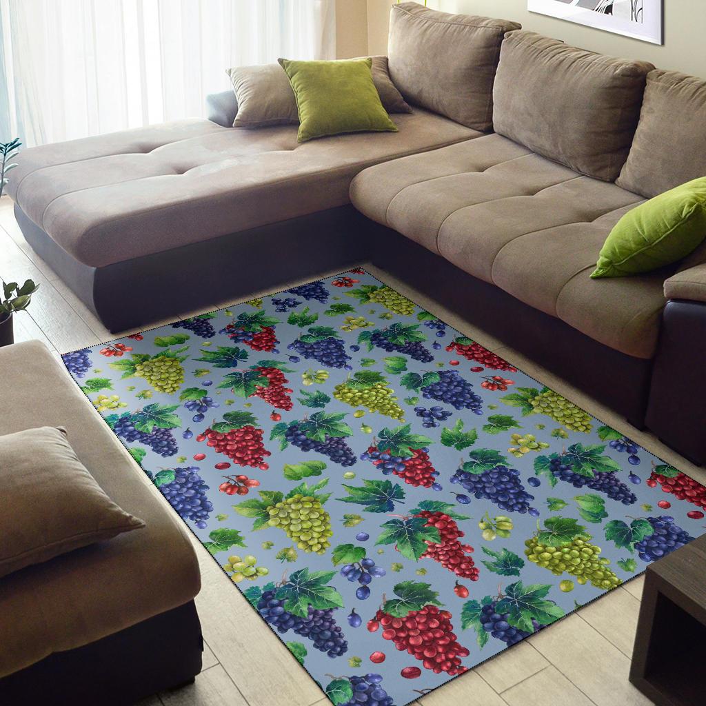Grape Pattern Print Design GP06 Area Rugs