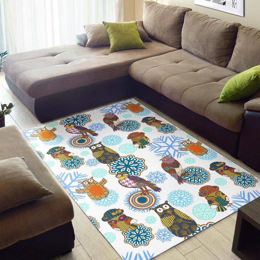 Owl Pattern Area Rug