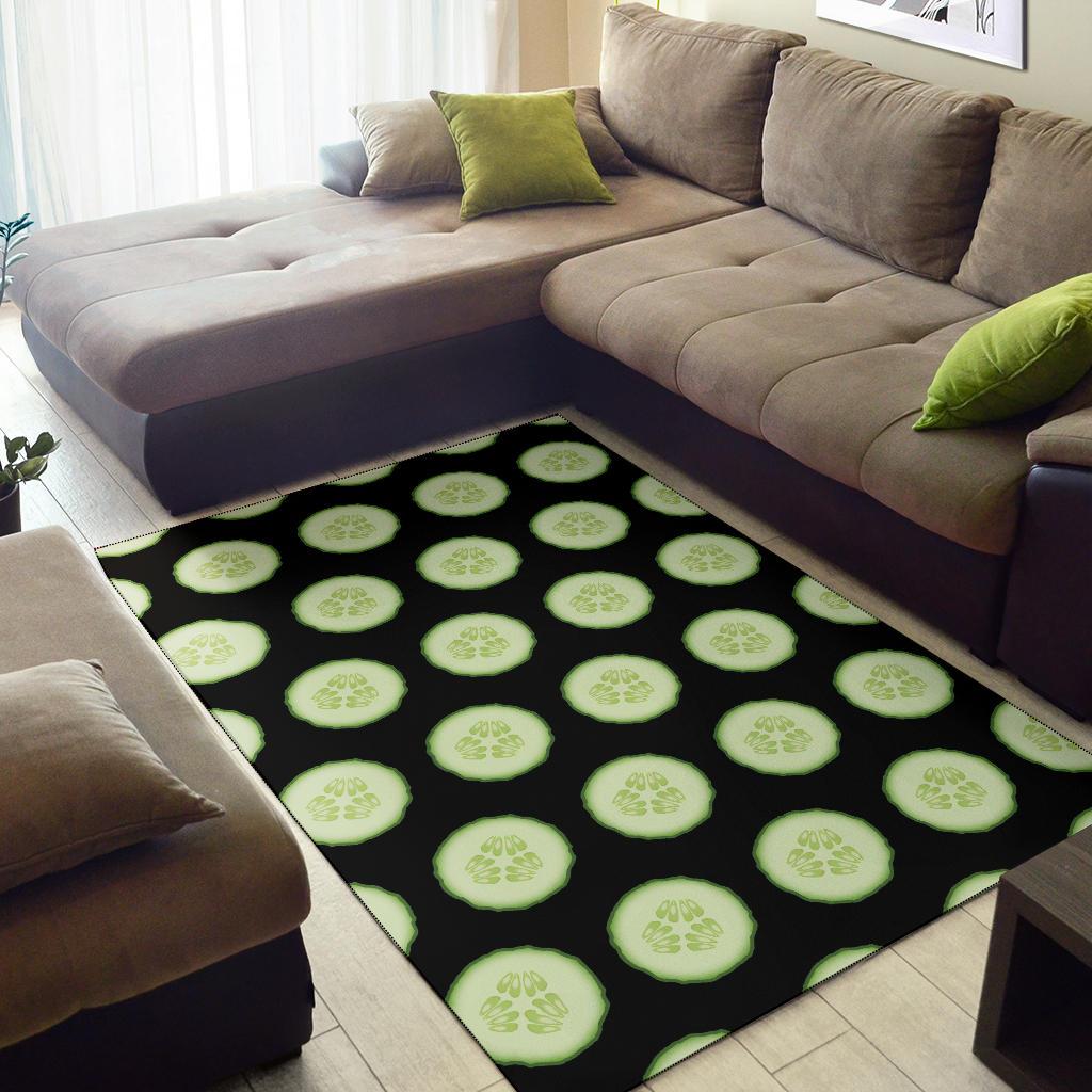 Cucumber Pattern Print Design CC02 Area Rugs