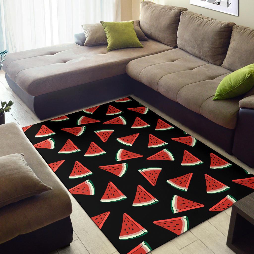 Watermelon Pattern Print Design WM01 Area Rugs