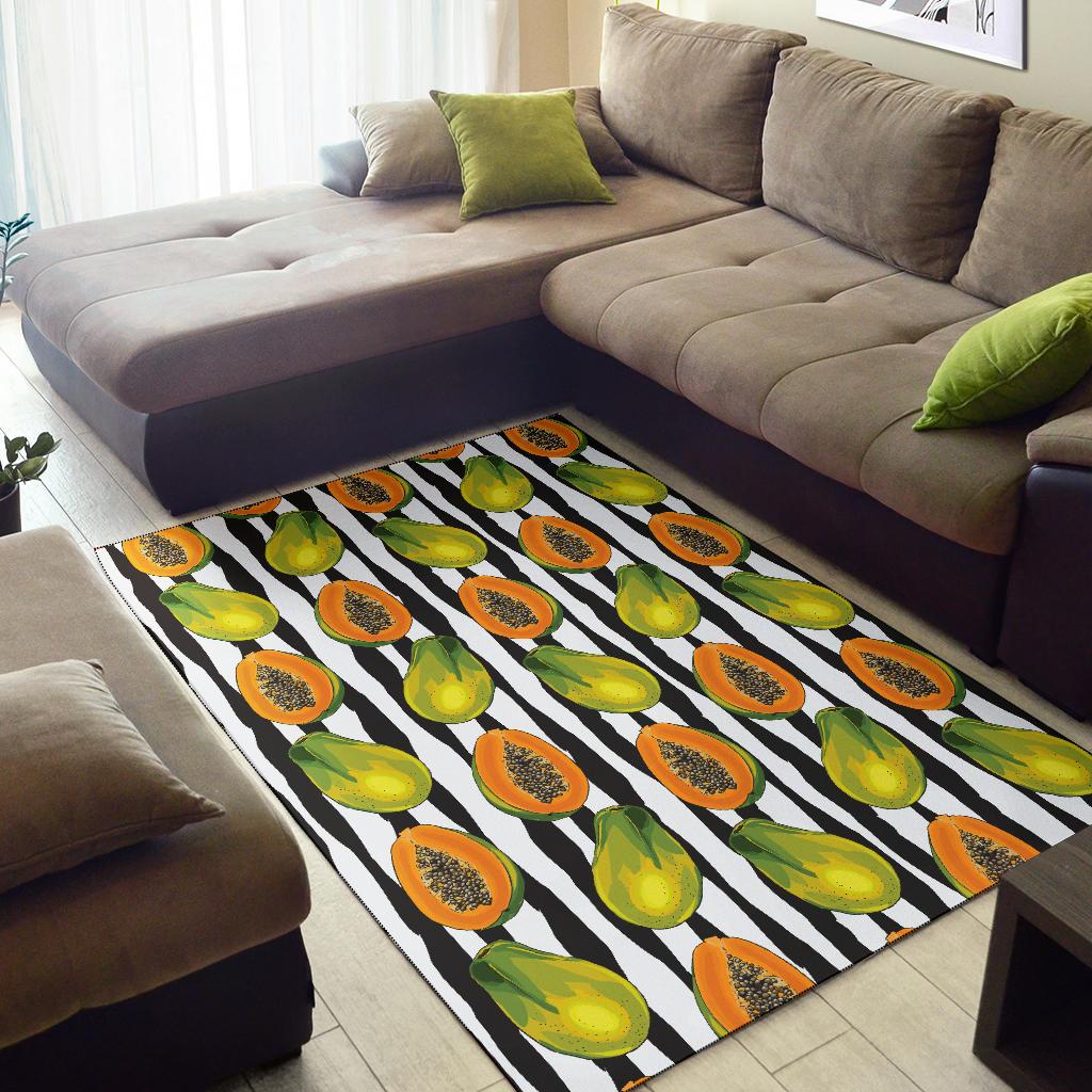 Papaya Pattern Print Design PP01 Area Rugs