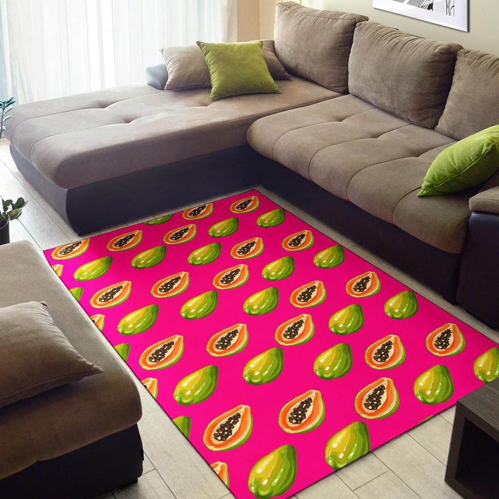 Papaya Pattern Print Design PP02 Area Rugs