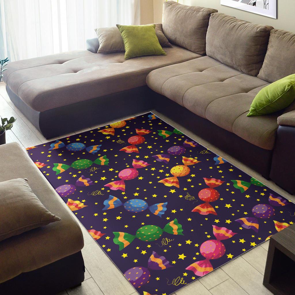 Candy Star Pattern Area Rug
