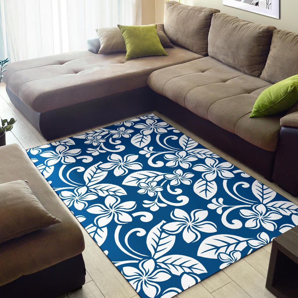 Plumeria Pattern Print Design PM013 Area Rugs