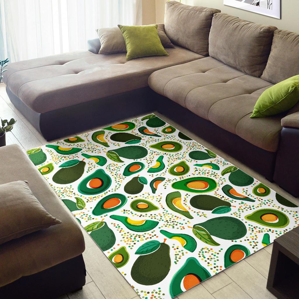 Avocado design pattern Area Rug