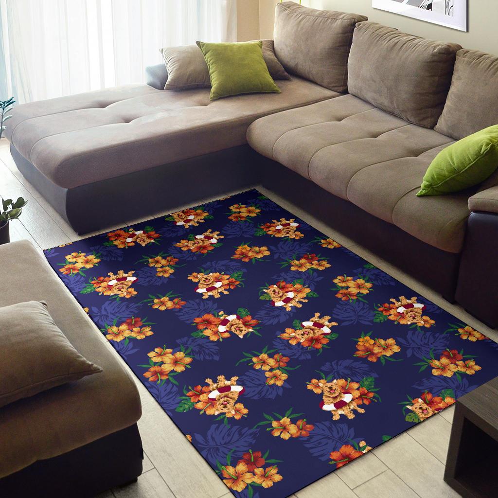Hawaiian Themed Pattern Print Design H02 Area Rugs