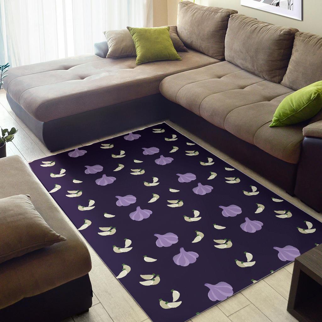 Garlic Pattern Background Theme Area Rug