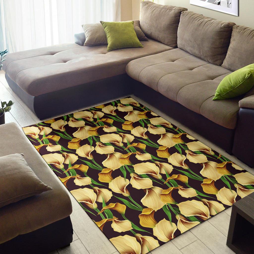 Lily Pattern Print Design LY013 Area Rugs
