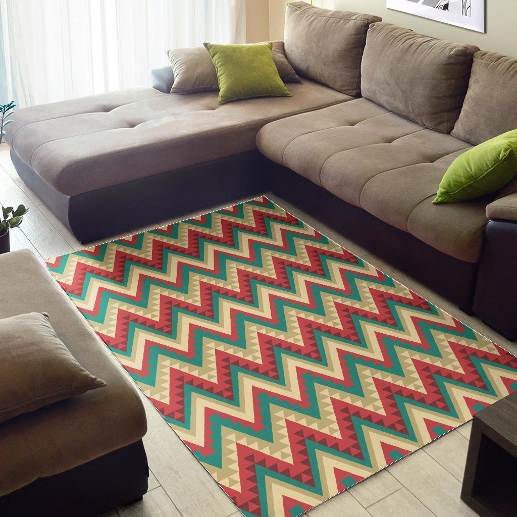 Zigzag Chevron Pattern Area Rug