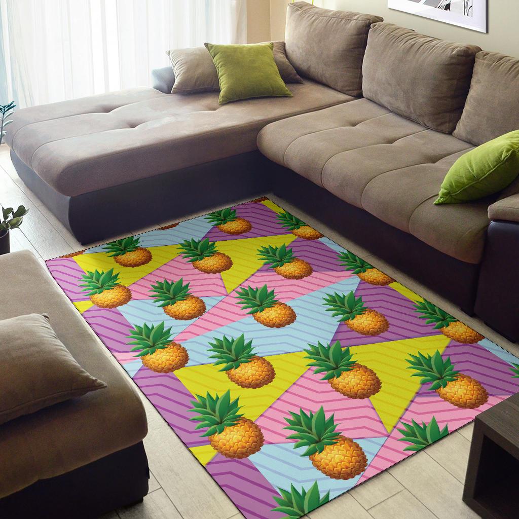 Pineapple Pattern Print Design PP05 Area Rugs