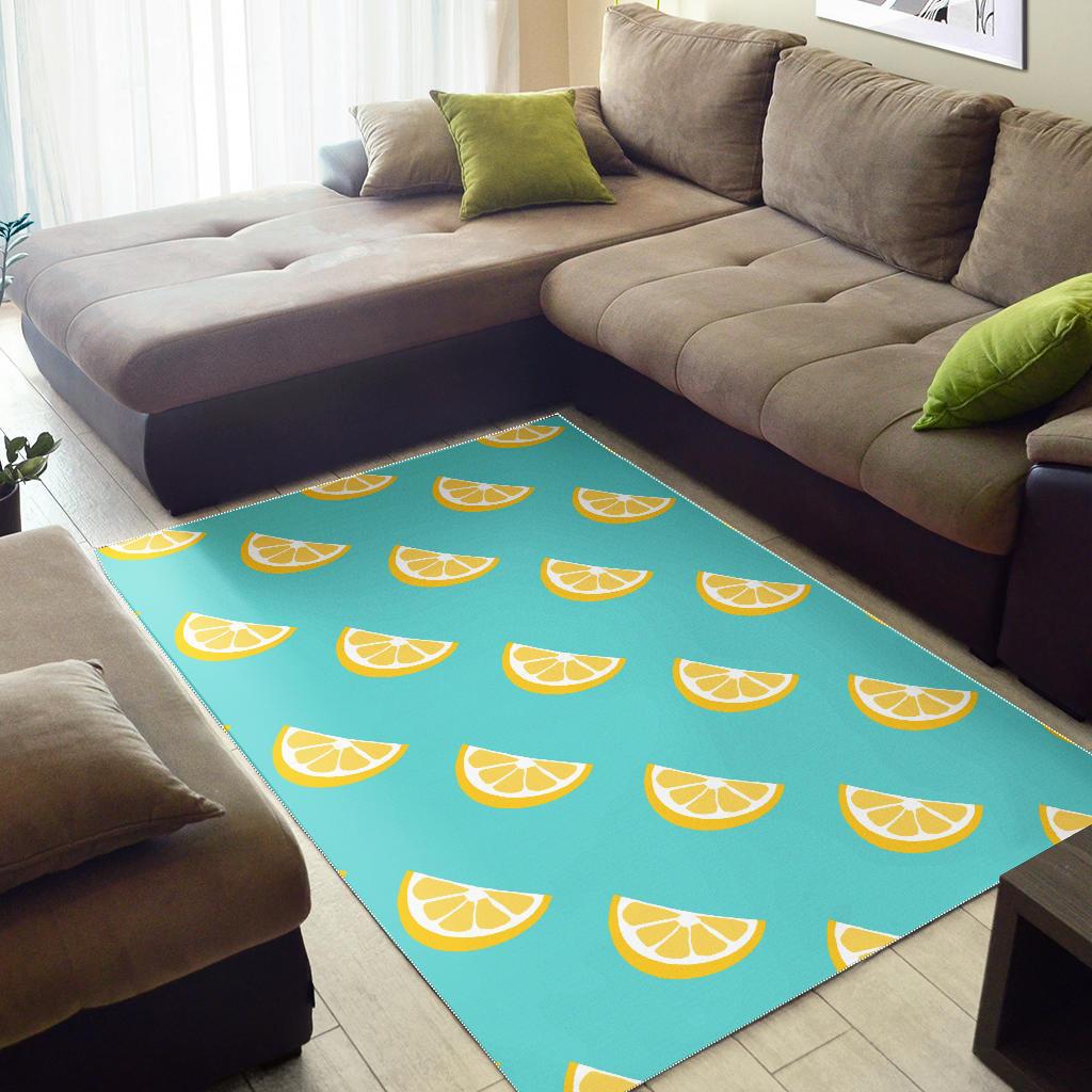 Lemon Theme Pattern Area Rug