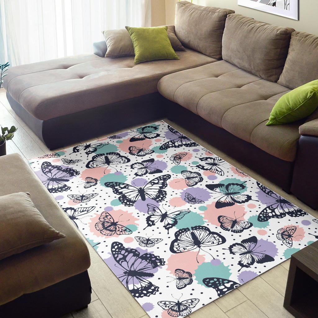 Butterfly pattern Area Rug