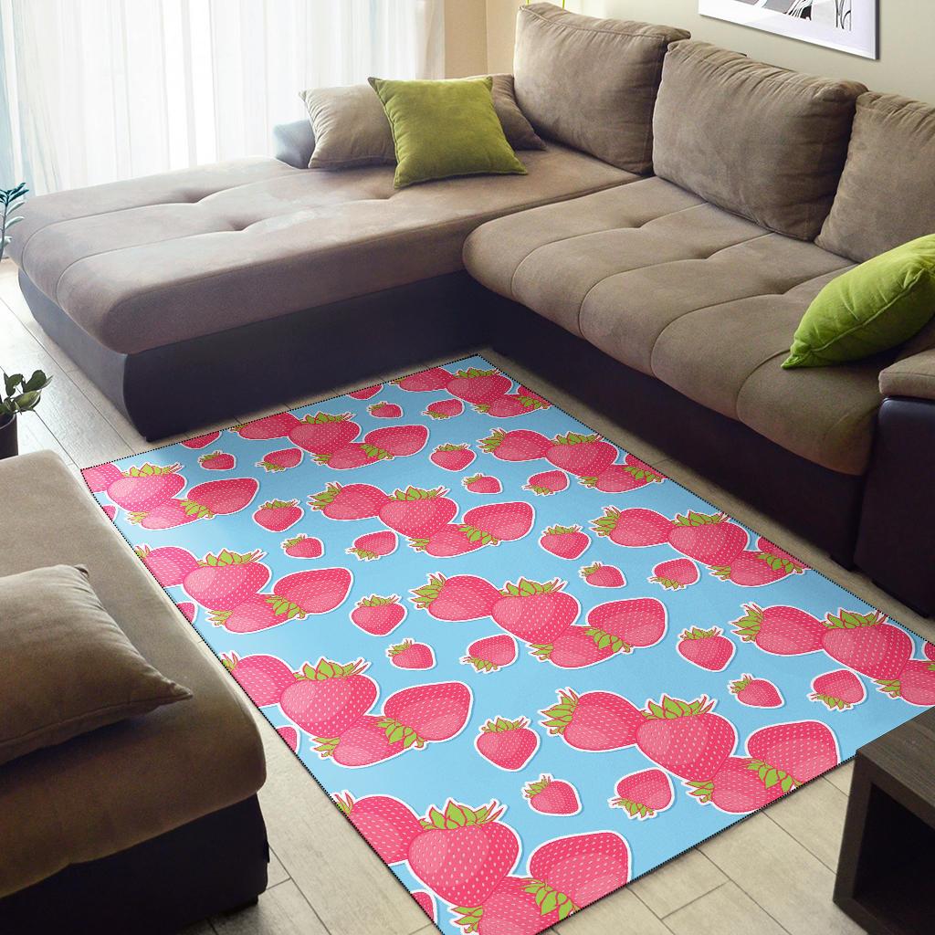 Strawberry Pattern Print Design SB04 Area Rugs