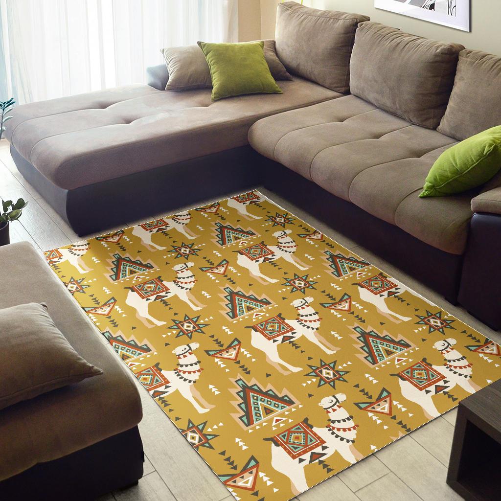 Camels ethnic motif pattern Area Rug