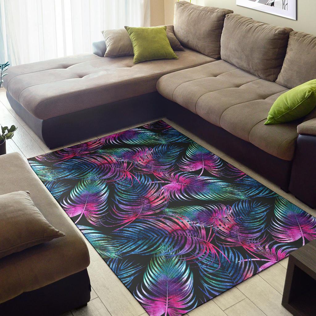 Palm Leaves Pattern Print Design PL010 Area Rugs