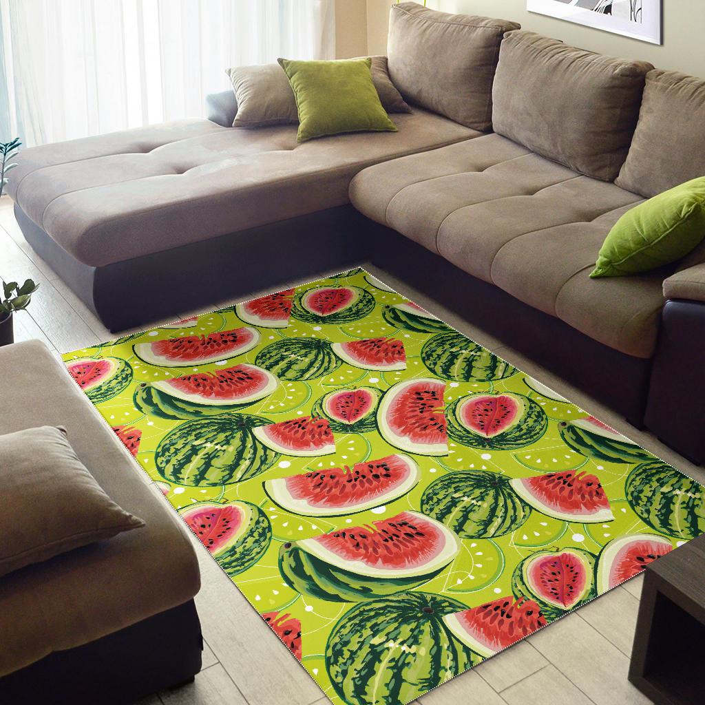 Watermelon Theme Pattern Area Rug
