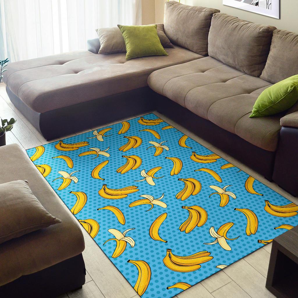 Banana Pattern Print Design BA08 Area Rugs