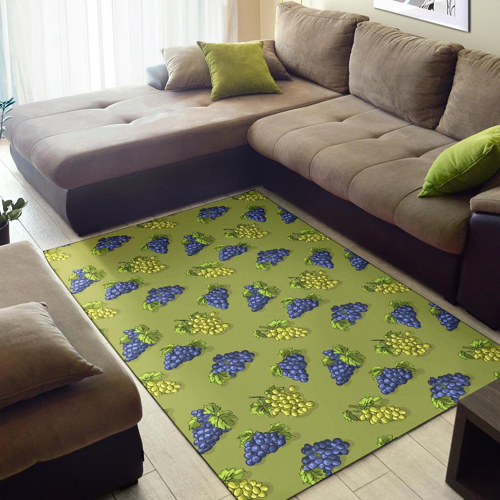 Grape Pattern Print Design GP08 Area Rugs