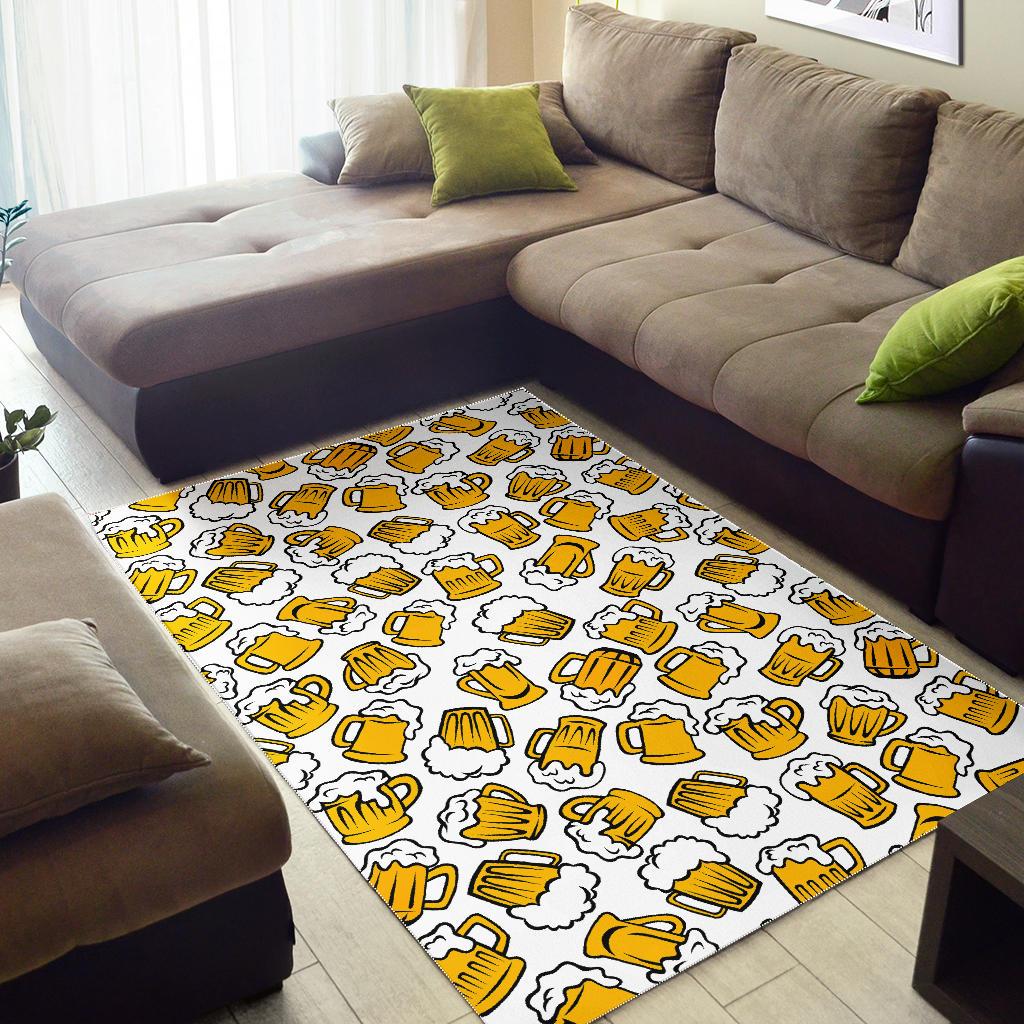 Beer design pattern Area Rug