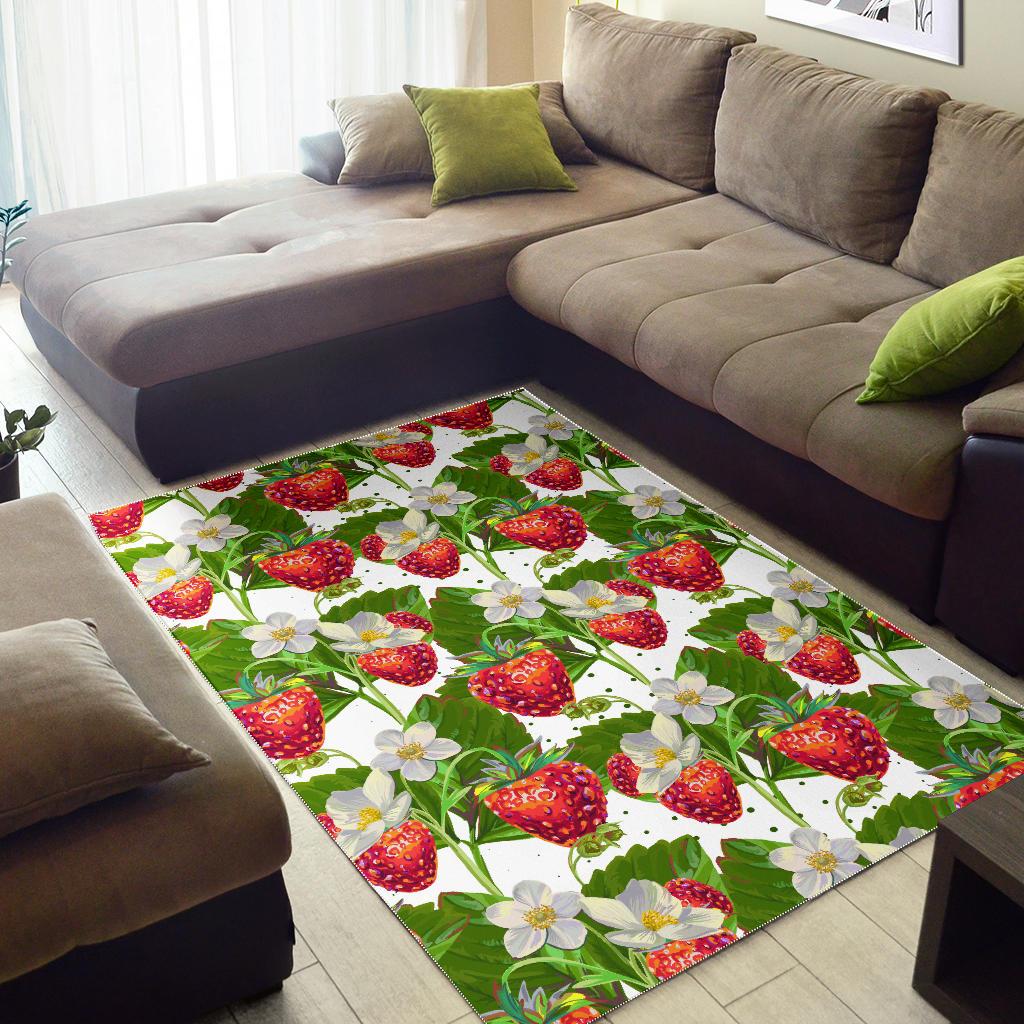 Strawberry Pattern Area Rug
