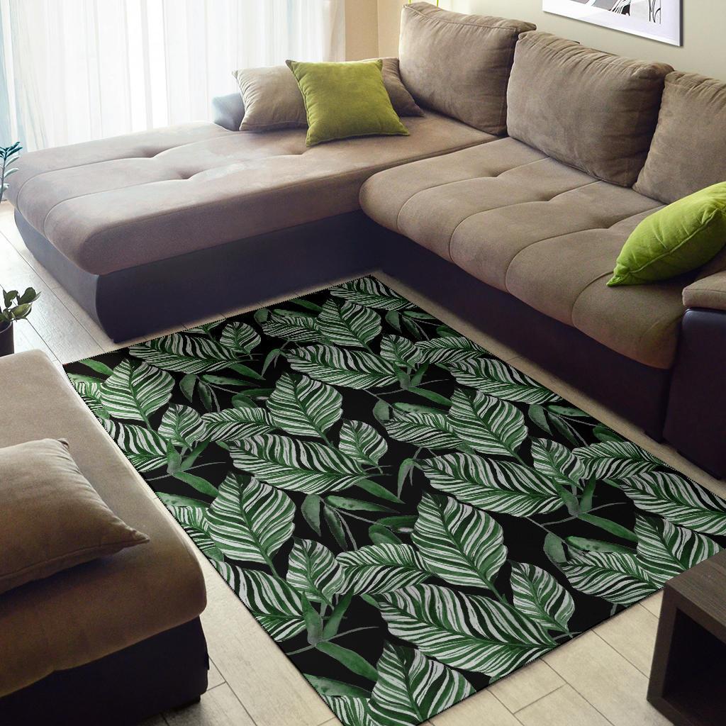 Palm Leaves Pattern Print Design PL09 Area Rugs