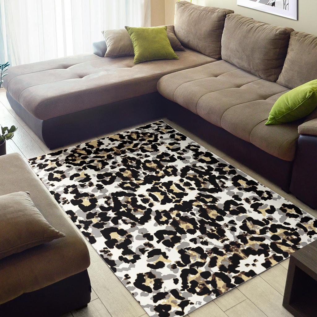 Leopard Skin Pattern Area Rug