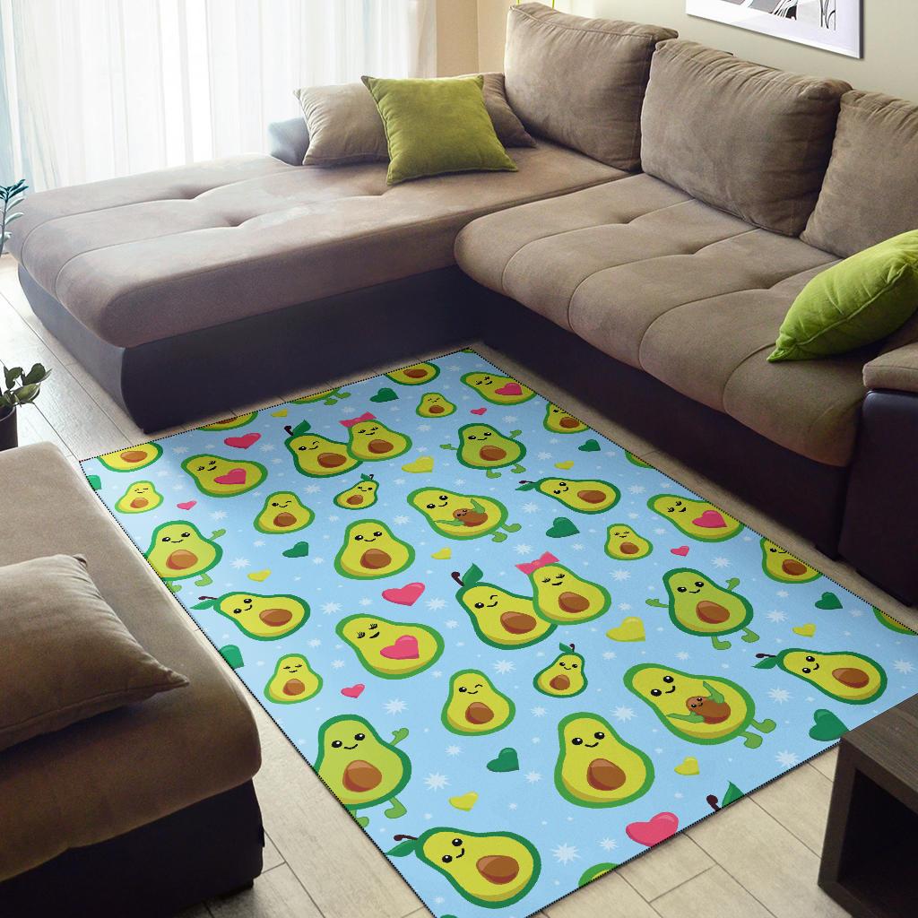 Avocado Pattern Print Design AC09 Area Rugs