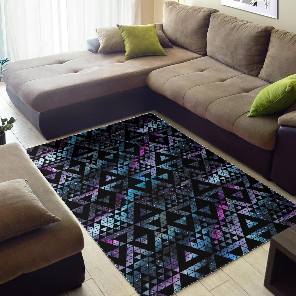 Space Galaxy Tribal Pattern Area Rug