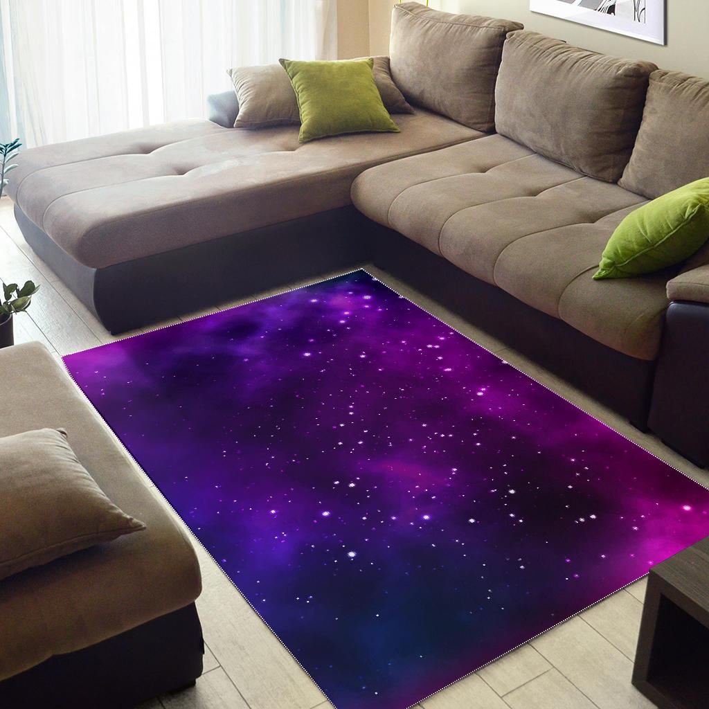 Pink Space Galaxy Pattern4 Area Rug