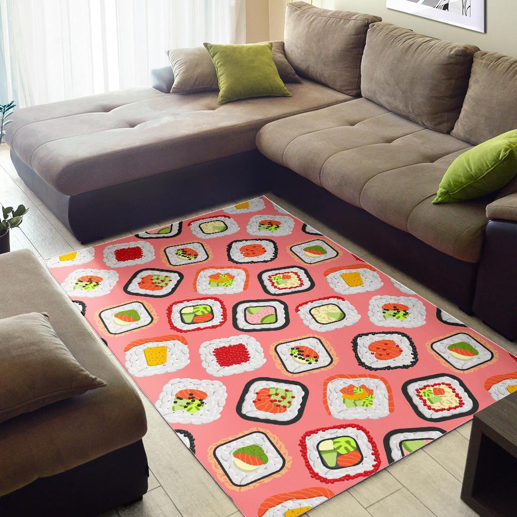 Sushi Roll Pattern Area Rug