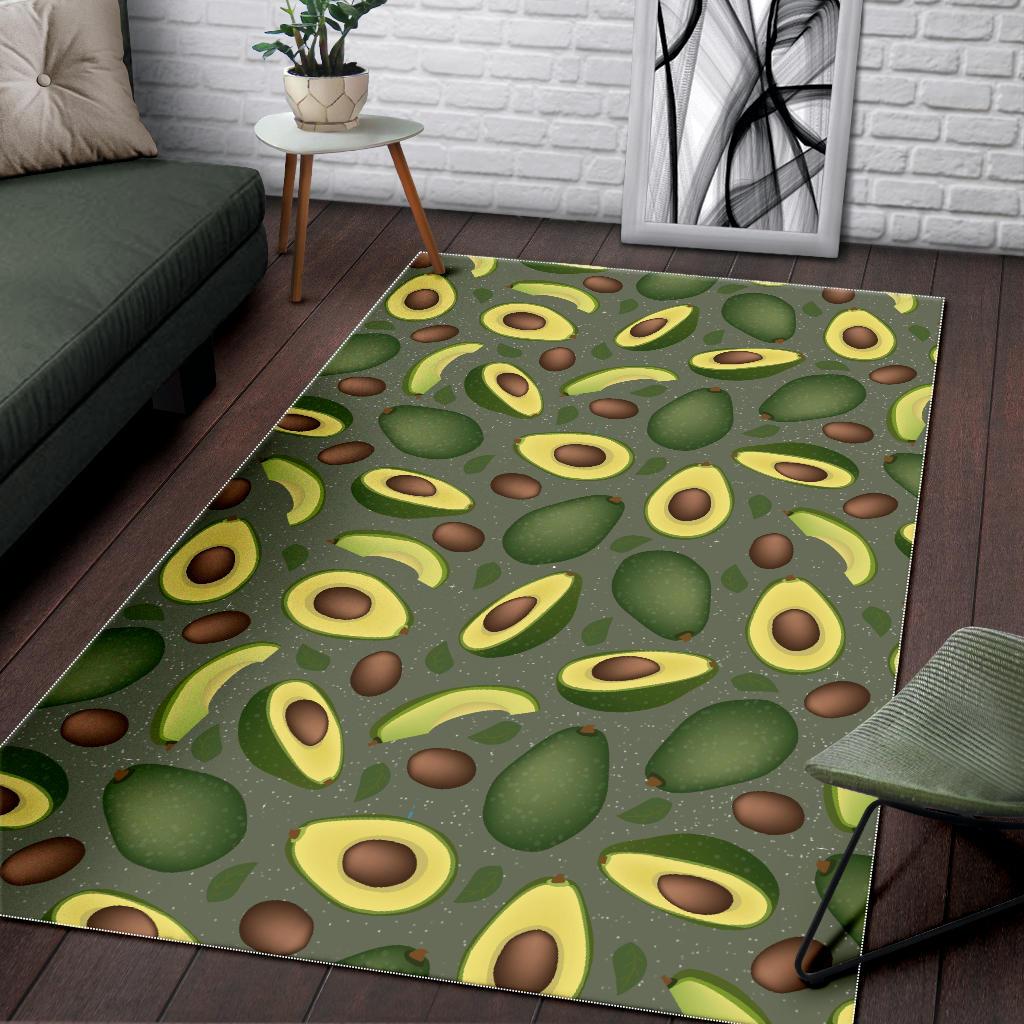 Avocado Pattern Background Area Rug