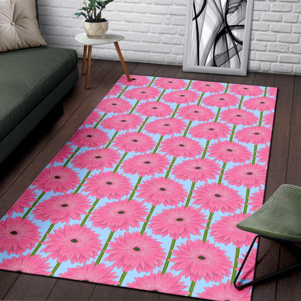 Gerberas Pattern Print Design GB01 Area Rugs