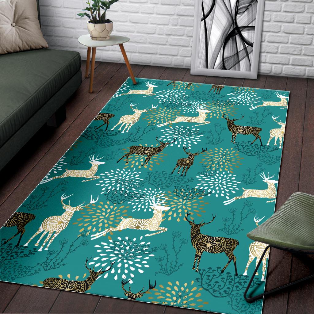 Deer Pattern Area Rug