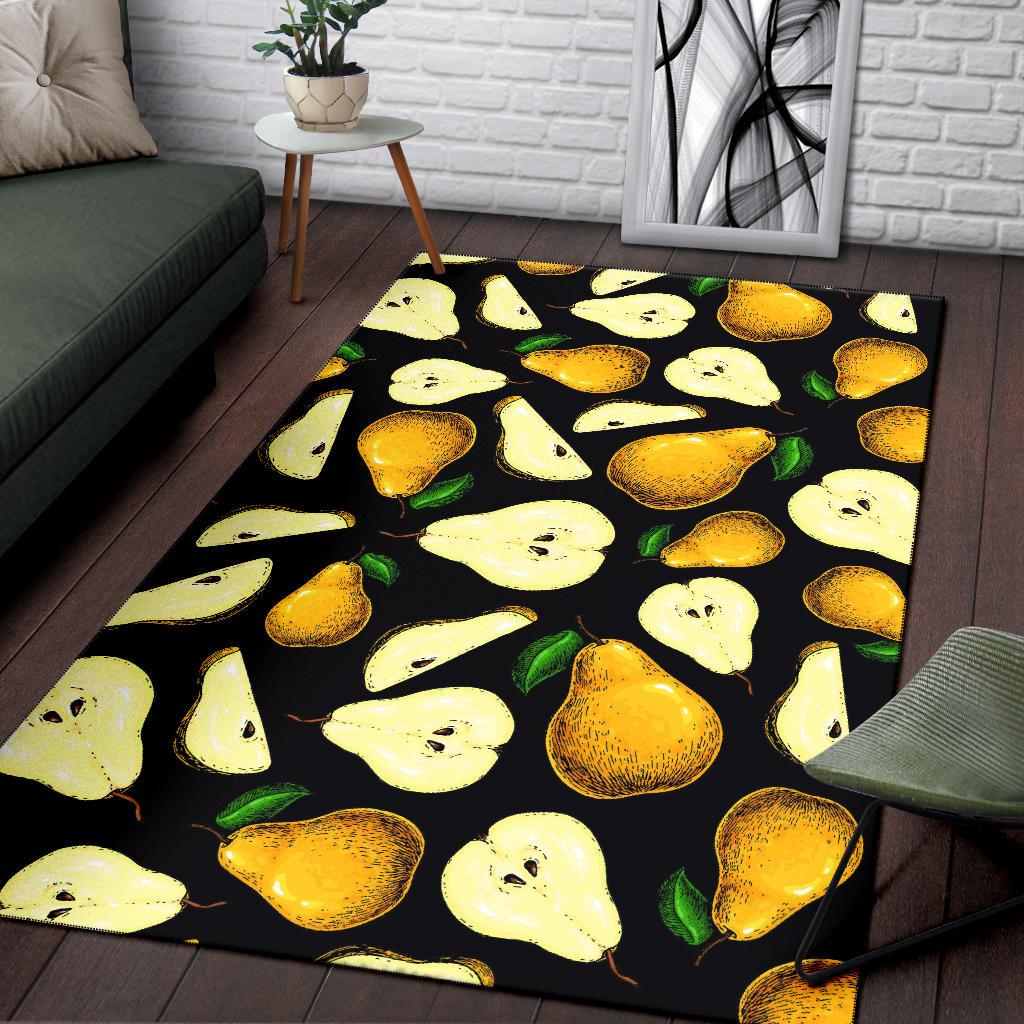 Pear Pattern Print Design PE01 Area Rugs