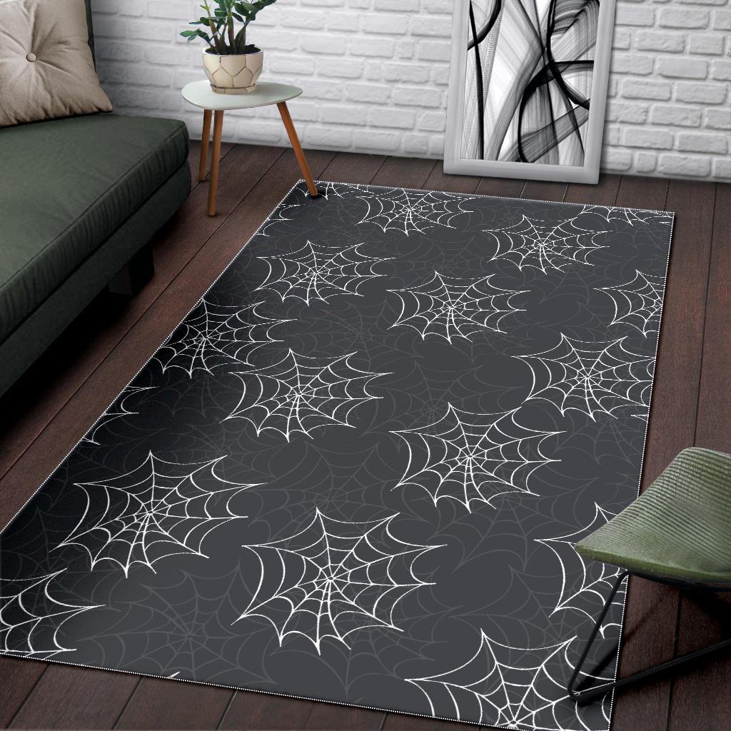 Cobweb Spider Web Pattern Area Rug
