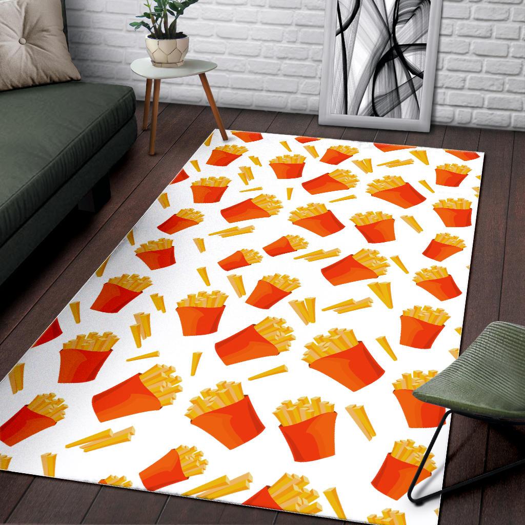 French Fries Pattern Area Rug