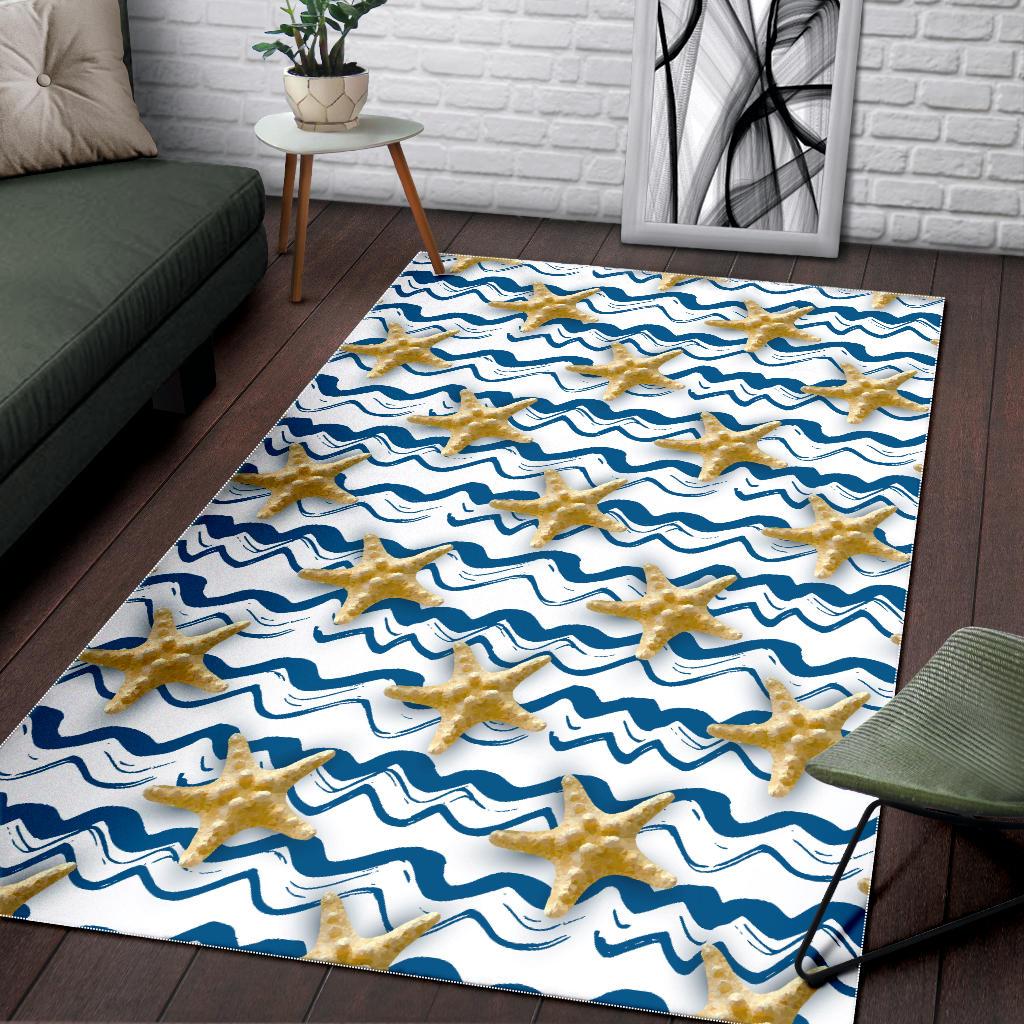 Starfish Pattern Area Rug