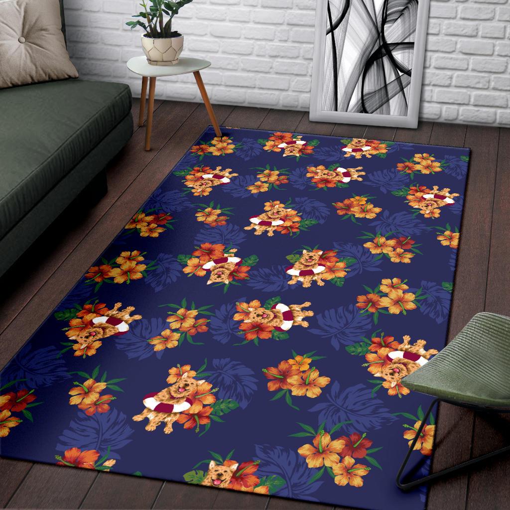 Hawaiian Themed Pattern Print Design H02 Area Rugs