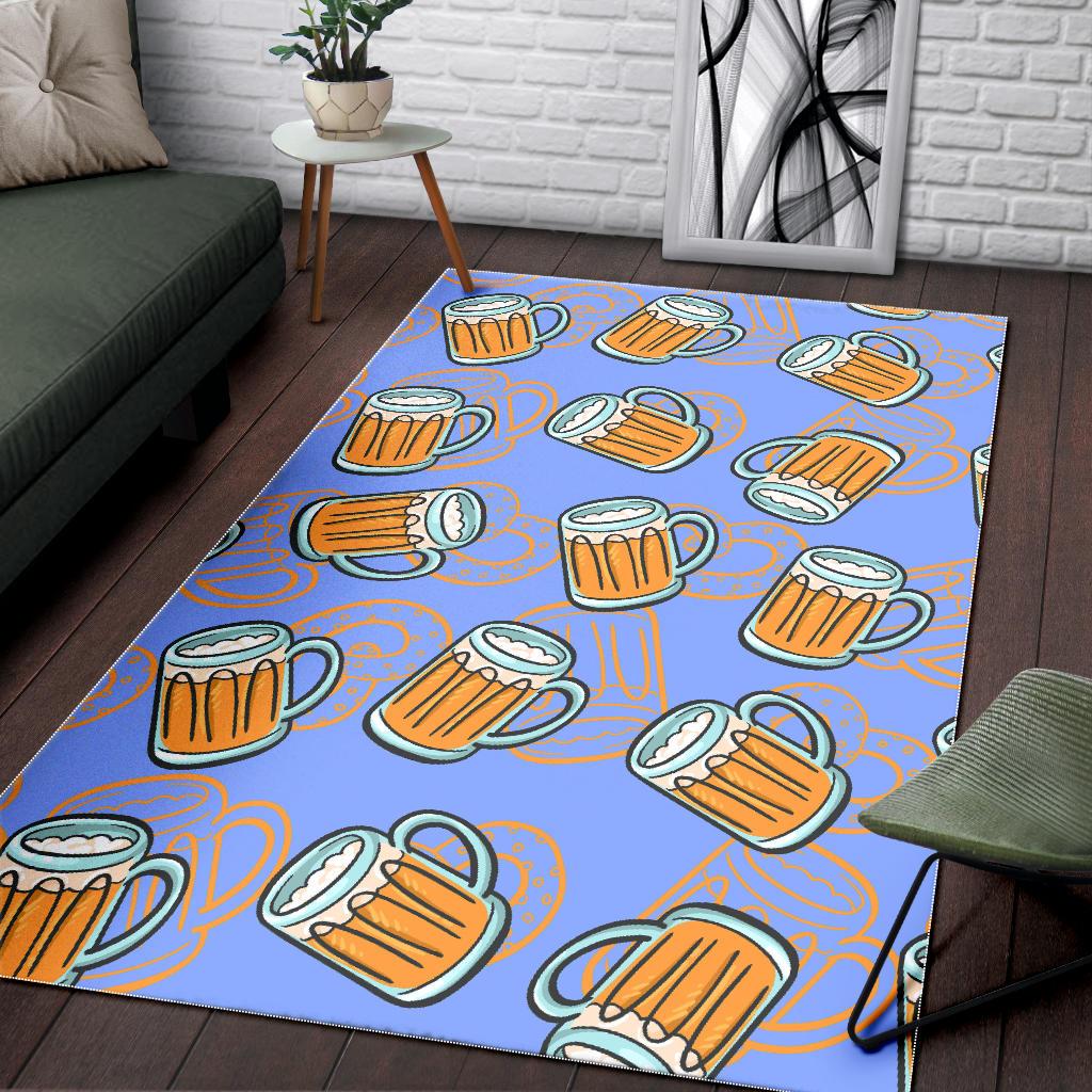 Beer pattern Area Rug