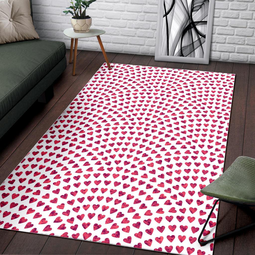 Heart Wave Pattern Area Rug