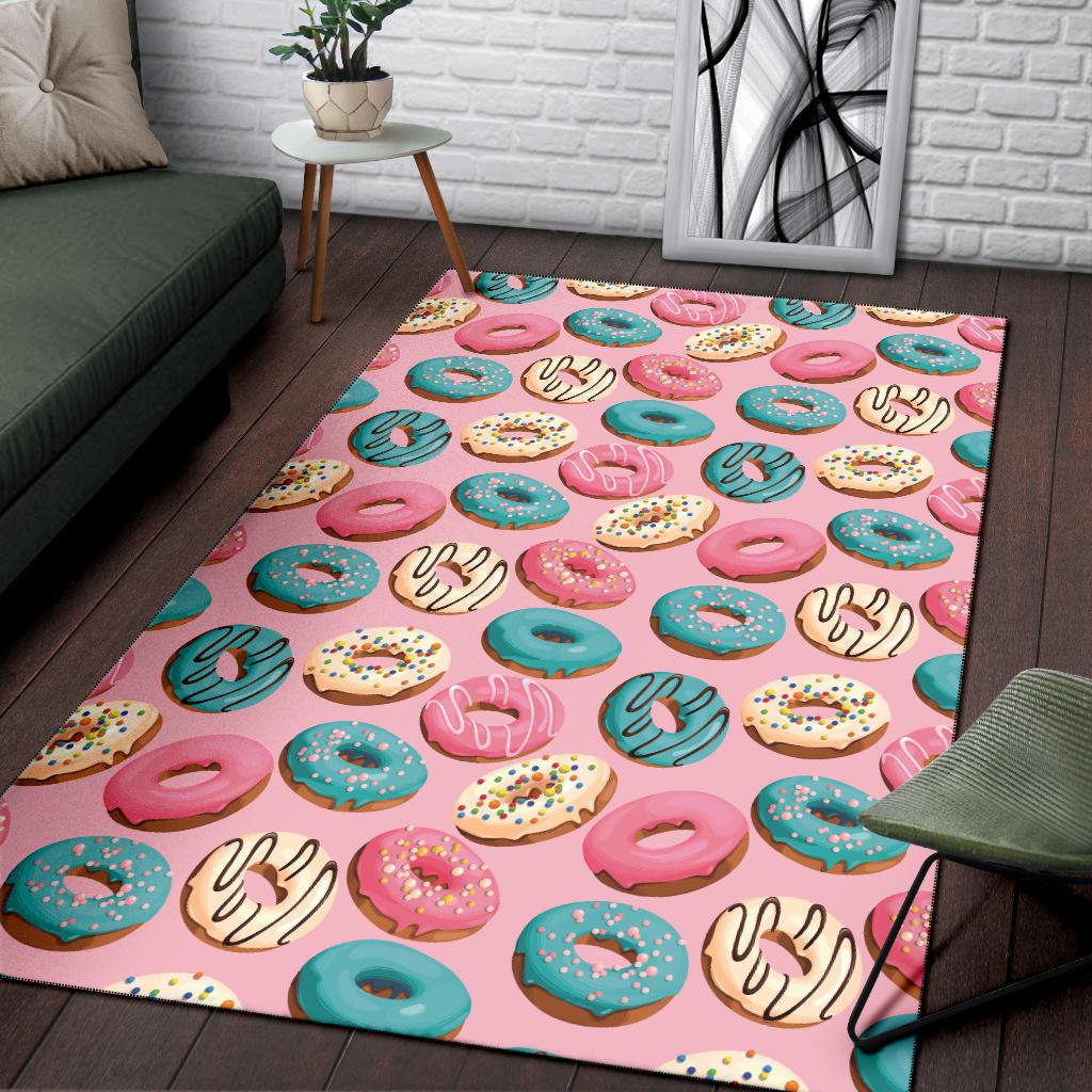 Donut Pattern Print Design DN06 Area Rugs